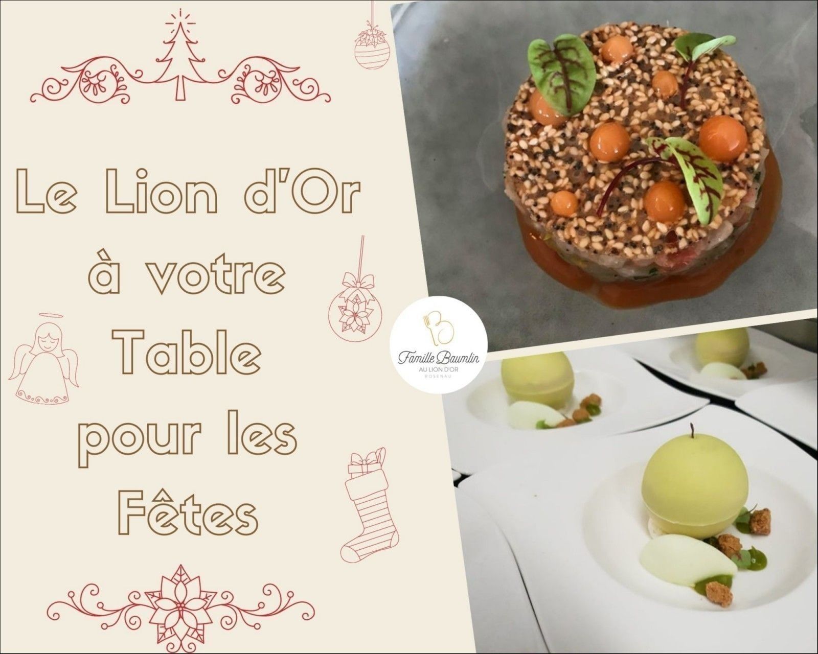 AU LION D'OR - Foie gras, saumon mariné...