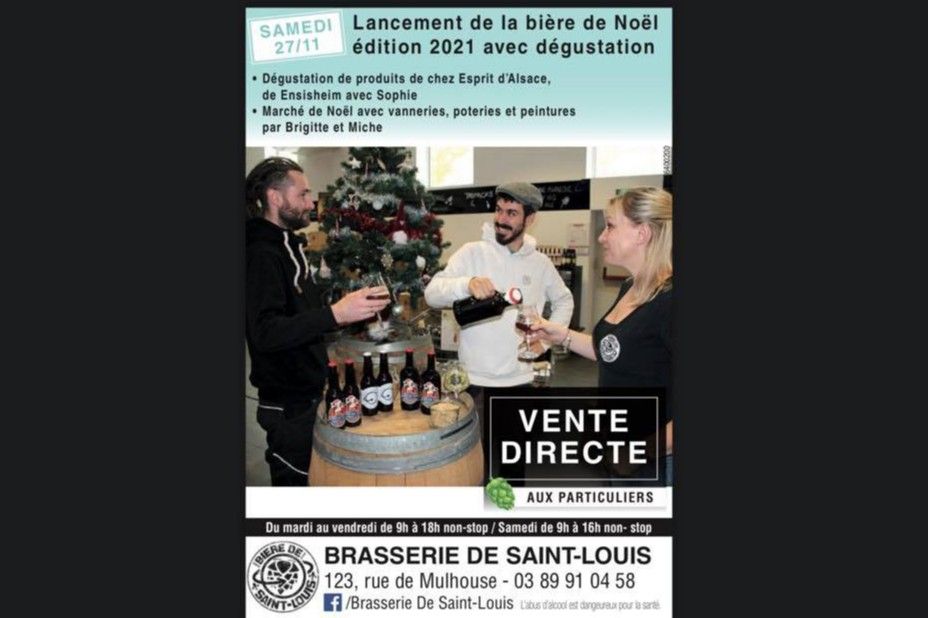 BRASSERIE DE SAINT LOUIS  - Saint-Louis : Lancement Bière de Noël 2021