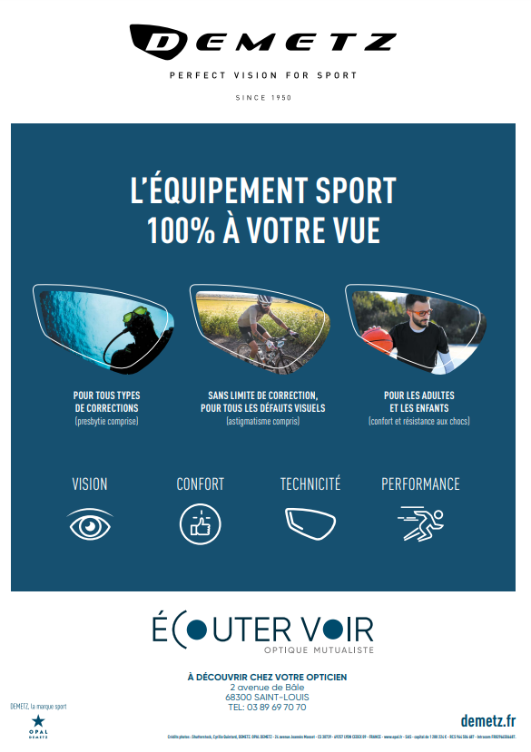 ÉCOUTER VOIR - Saint-Louis : Les lunettes de sport à la vue 